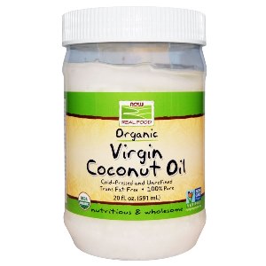 Virgin Coconut Oil is naturally trans-fatty acid free and high in medium chain triglycerides (MCT)..